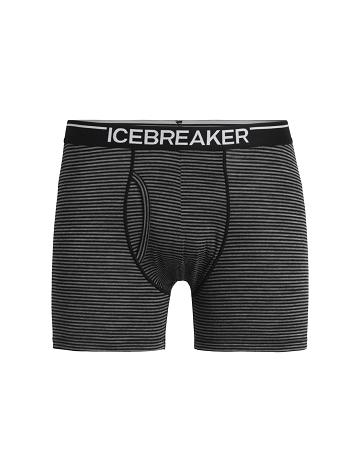 Gritstone Heather Icebreaker Merino Anatomica Boxers With Fly Men's Underwear | AU 1306PJJQ